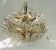 Gold Wash Metal Crystal Rock Beads Beaded Chandelier 16 Chandeliers, Fixtures, Sconces photo 9