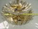 Gold Wash Metal Crystal Rock Beads Beaded Chandelier 16 Chandeliers, Fixtures, Sconces photo 11