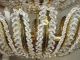 Gold Wash Metal Crystal Rock Beads Beaded Chandelier 16 Chandeliers, Fixtures, Sconces photo 3