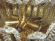 Gold Wash Metal Crystal Rock Beads Beaded Chandelier 16 Chandeliers, Fixtures, Sconces photo 5