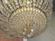 Gold Wash Metal Crystal Rock Beads Beaded Chandelier 16 Chandeliers, Fixtures, Sconces photo 6