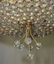 Gold Wash Metal Crystal Rock Beads Beaded Chandelier 16 Chandeliers, Fixtures, Sconces photo 7
