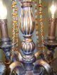 Quality Spelter Metal Cut Crystal Murano Beaded Petite Chandelier Light Fixture Chandeliers, Fixtures, Sconces photo 6