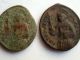 2 X Rare Bronze Medieval Religious Pendants /tokens.  15 Th Century Ad. British photo 1