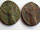 2 X Rare Bronze Medieval Religious Pendants /tokens.  15 Th Century Ad. British photo 2