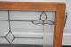Antique Leaded Glass Transom Window With Shell And Lotus Design 1900-1940 photo 2