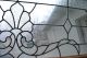 Antique Leaded Glass Transom Window With Shell And Lotus Design 1900-1940 photo 4