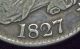 1827 Bust Half Dollar Silver O - 125 Rarity 3 Rare Vf+ 