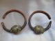 Ancient Bronze Copper Silver Thick Earrings Viking Byzantine Tribal Viking photo 4