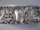 1903 Hallmarked Birmingham England Sterling Top Crystal Trinket Box With Cupids Boxes photo 5