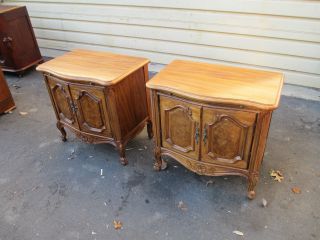 51108 Pair French Country Nightstand S End Table Stand S photo