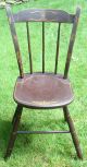 Thumb Back Windsor Chair Painted 1820 - 1830 ' S 1800-1899 photo 8