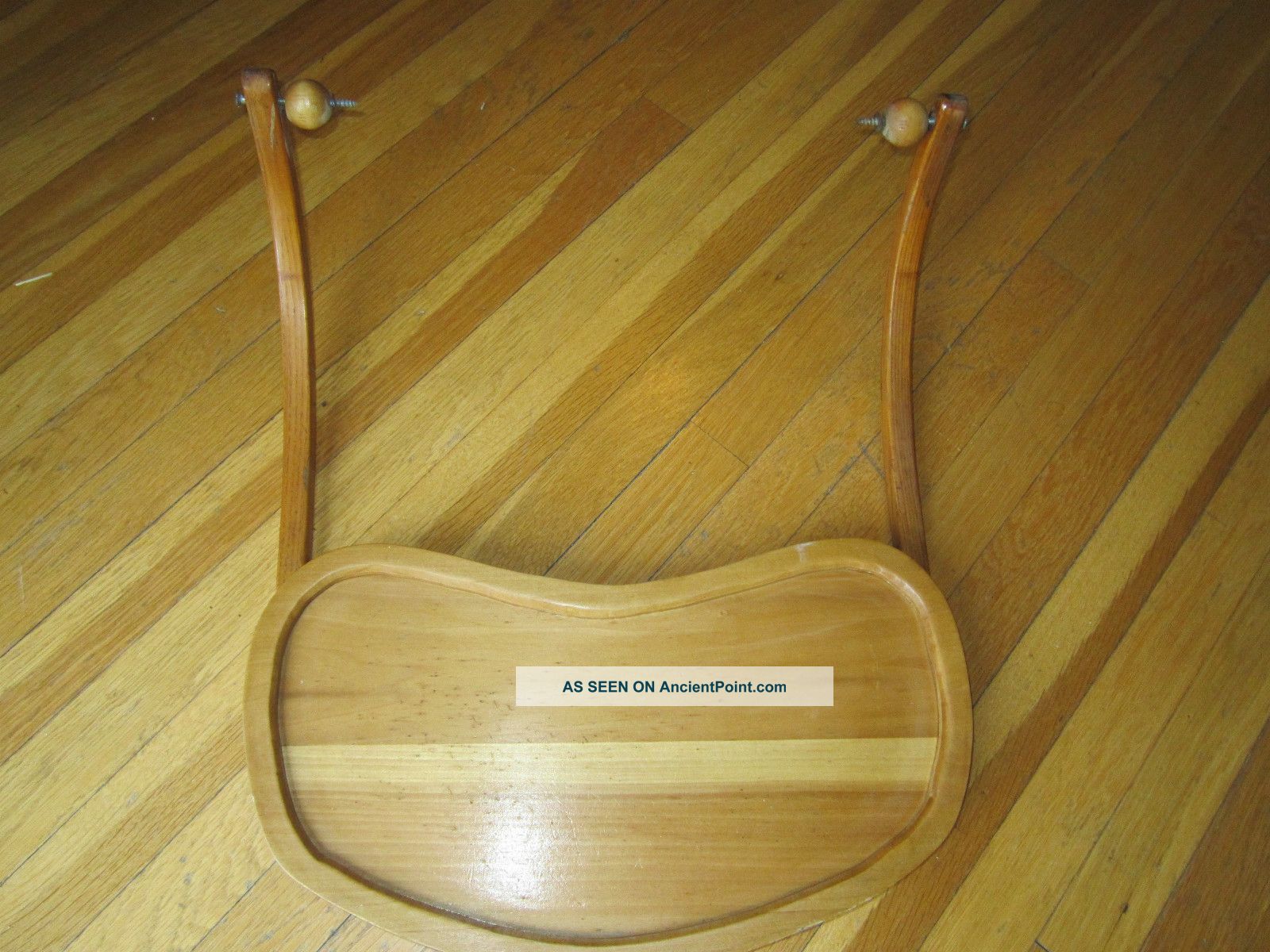 Antique High Chair Wood Tray With Support Arms - - - - Not A Reproduction 1900-1950 photo