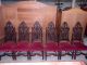 French Chairs Set Of 6 Well Carved Model 1900-1950 photo 5