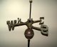 Antique Prancing Horse Weathervane/copper Ball/directionals / Rod & Stand Primitives photo 2