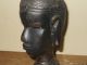 Older Vintage Ebony Wood Hand Carved African Tribal Art Bust Statue Sculptures & Statues photo 10