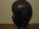 Older Vintage Ebony Wood Hand Carved African Tribal Art Bust Statue Sculptures & Statues photo 4