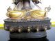 Tibet Buddhist Four - Armed Guanyin Bronze Statue Buddha photo 4