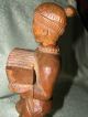 Antique Vintage Wooden Figure Accordion Player Musician Hand - Carved Carved Figures photo 6
