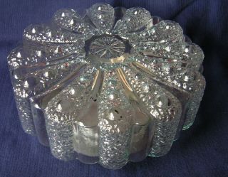 Vintage Mid Century German Ceiling Sconce Bubble Glass Lamp 50 ' S (g007) photo