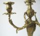 Stunning Pair Of French Art Nouveau Candelabras 1900 - Heavy Solid Bronze - Metalware photo 3