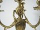 Stunning Pair Of French Art Nouveau Candelabras 1900 - Heavy Solid Bronze - Metalware photo 4