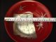 Japanese Antique Red Lacquered Poem And Maki - E Cake Bowl Plates photo 4