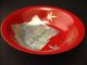 Japanese Antique Red Lacquered Poem And Maki - E Cake Bowl Plates photo 7
