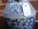 Old Chinese Blue & White Porcelain Vase Vases photo 5