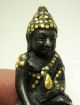 Thai Amulet Phra Kring Wat Borvornivet Embed Red Gem & Cover Gold 100% Amulets photo 1