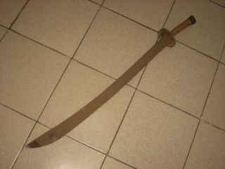 Rare Antique Chinese Qing Dynasty Iron Knife photo