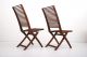 Teak Folding Patio Chairs Vintage Retro Mid-Century Modernism photo 2