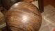 Antique Vintage 2 Hole Wood Wooden Bowling Ball 6lbs Primitives photo 5