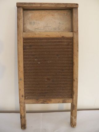 Antique Primitive Washboard Bogalusa Products No.  4 - A 18 