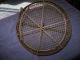 Vintage Footed Metal Wire Mesh Egg Or Shellfish Basket With Handle And Hook Primitives photo 8