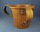C1850 Dovetailed Copper 3 Handled Antique European Hand Washing Laver Cup Primitives photo 1