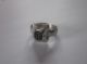 Authentic Hungarian Silver Intaglio Ring With Almandin From The 12th Century Ad Roman photo 5
