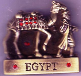 Egyptian Refrigerator Magnets,  ägyptischen Kühlschrankmagneten,  Camel & Rider photo