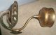 Vintage Antique Victorian Brass Soap & Cup Holder Bathroom Hardware Wall Mount Plumbing photo 4