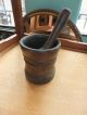 Antique Wooden Mortar & Pestle,  Early 19th Century Primitives photo 1