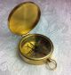 Vintage Ross Of London Brass Pocket Scientific Surveying Nautical Compass Dial Other photo 3