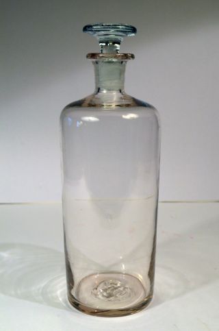 Antique Glass Apothecary Jar Late 1800 ' S French photo