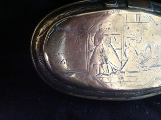 Brass Tobacco Box,  18th Century,  1700 - 1750 photo