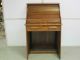 Antique Solid Oak S - Roll Ladies Desk Circa 1910 Space Saver Refinished 1900-1950 photo 1