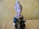 Antique German Pincushion Half Doll Wrapped In Fabric Ornate Hair Broken Arm Pin Cushions photo 1