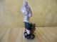 Antique German Pincushion Half Doll Wrapped In Fabric Ornate Hair Broken Arm Pin Cushions photo 4