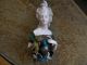 Antique German Pincushion Half Doll Wrapped In Fabric Ornate Hair Broken Arm Pin Cushions photo 8