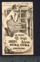 1880 ' S Jewish Malaria Cure Dr Prior Consumption Cough Botanical Remedy Lung Card Quack Medicine photo 1