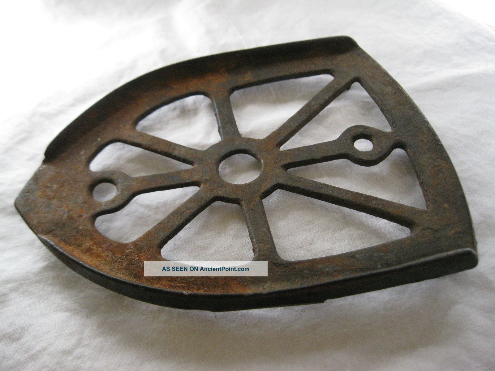 Antique Estate Early Griswold American Cast Iron Trivit Marked Trivets photo