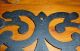 Three Vintage Cast Iron Trivets - Marked W/ Jzh And Dates - Union Manufacturing Trivets photo 3